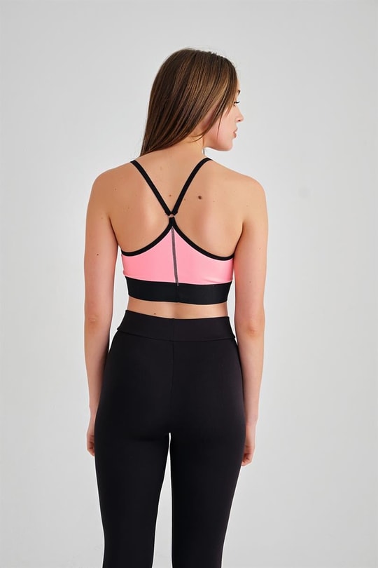 Seamless Destekli Spor Sütyeni Pembe