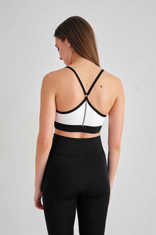 Seamless Destekli Spor Sütyeni Beyaz