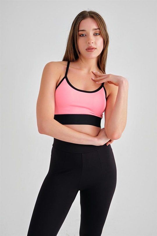 Seamless Destekli Spor Sütyeni Pembe