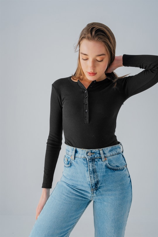 Street Bodysuit Siyah
