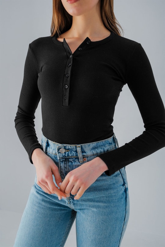 Street Bodysuit Siyah