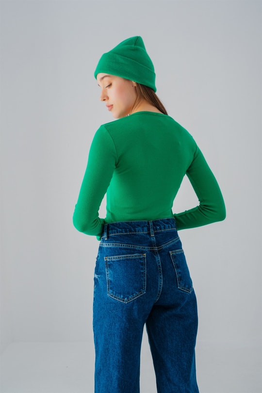 Street Bodysuit Yeşil
