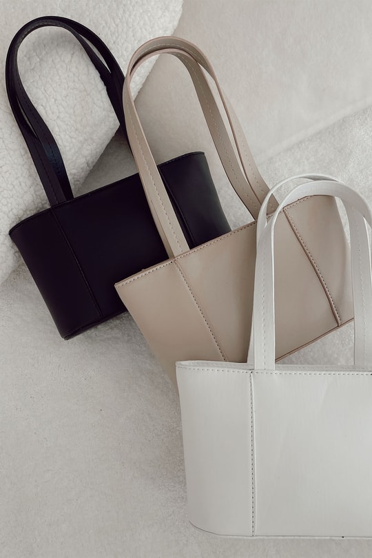 Baget Mini Çanta Beyaz