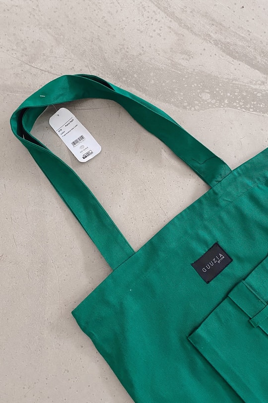 Cepli Kanvas Tote Çanta Petrol Yeşili