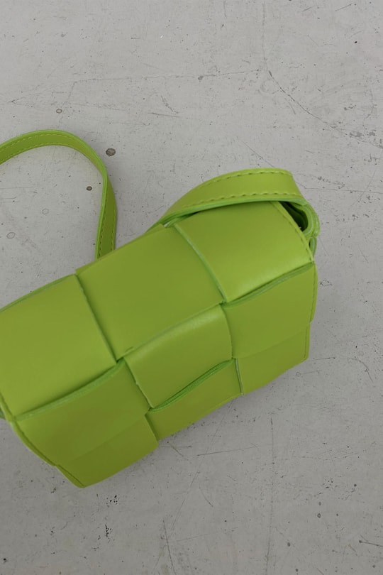 Kapitone Mini Çanta Yeşil