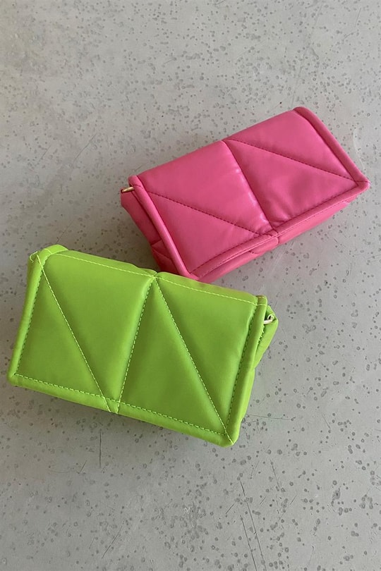 Mini Puf Çanta Pembe