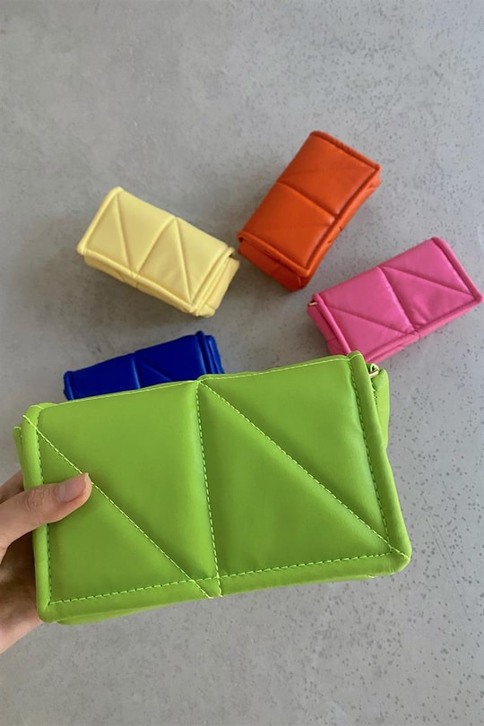 Mini Puf Çanta Yeşil