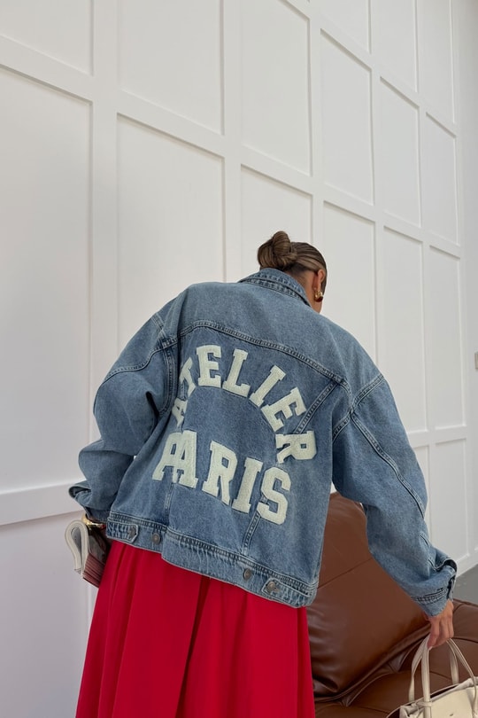 Atelıer Paris Jean  Ceket Mavi Ceket
