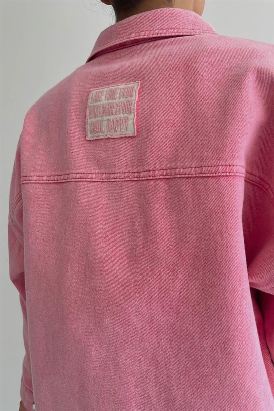 ÇıtÇıt Kaplama Gabardin Ceket Pembe