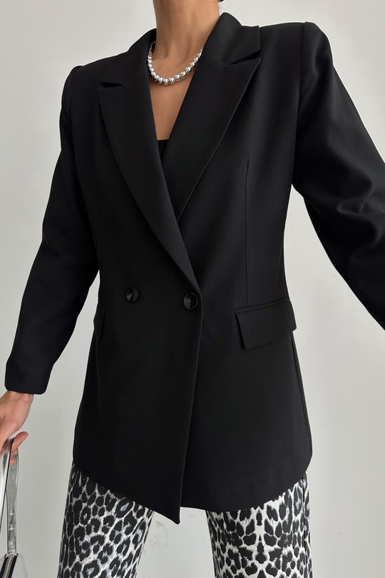 Oversize Ceket Siyah