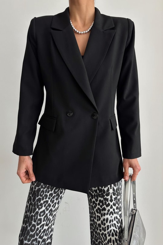 Oversize Ceket Siyah