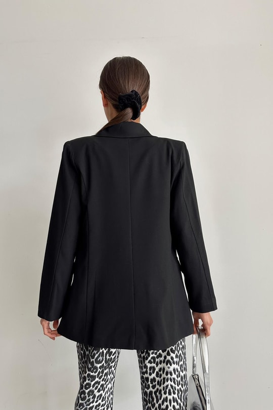 Oversize Ceket Siyah