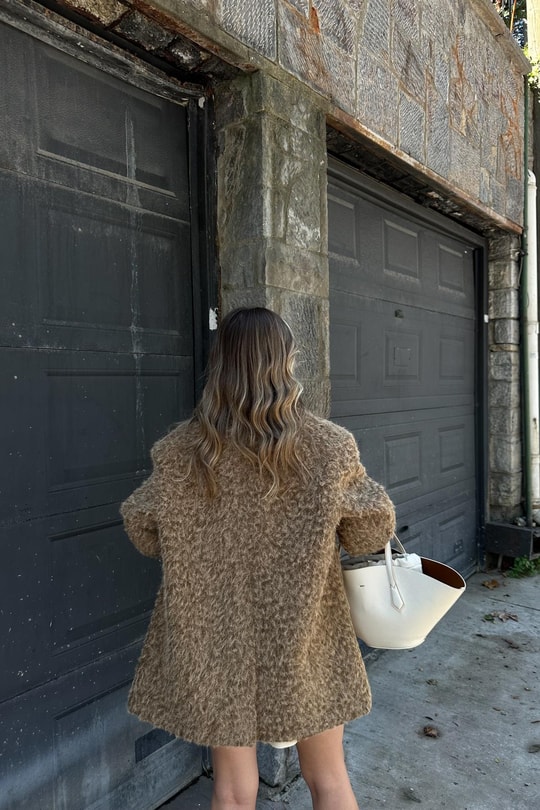 Yün Oversize Blazer Ceket Camel
