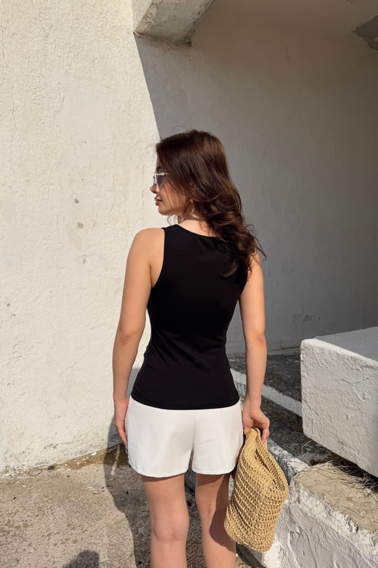 Kalın Askılı Basic İnce Atlet Siyah
