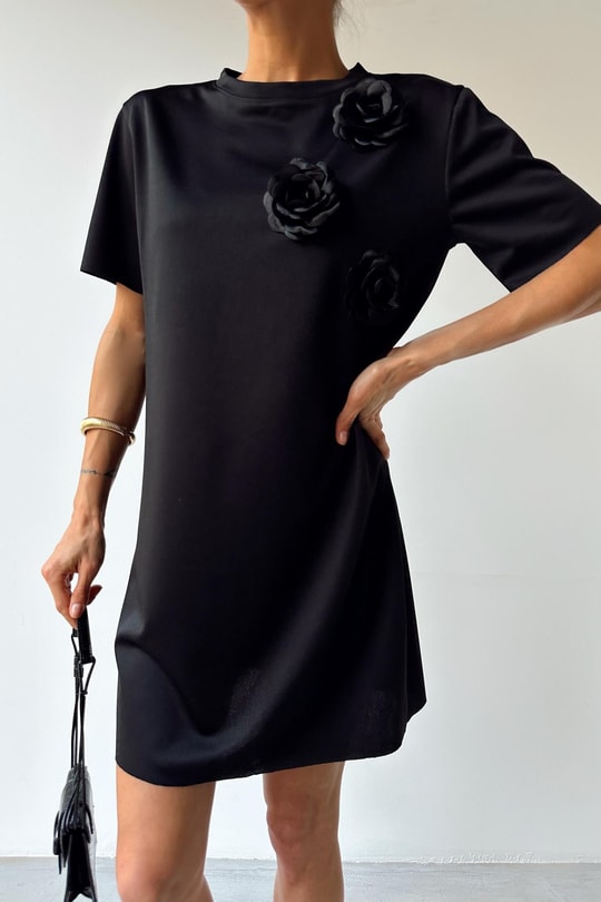 Black Rose Elbise Siyah