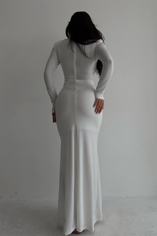 Cut Out Helene Elbise Beyaz