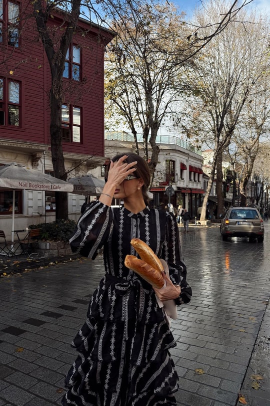 Helen Kat Kat Elbise Siyah
