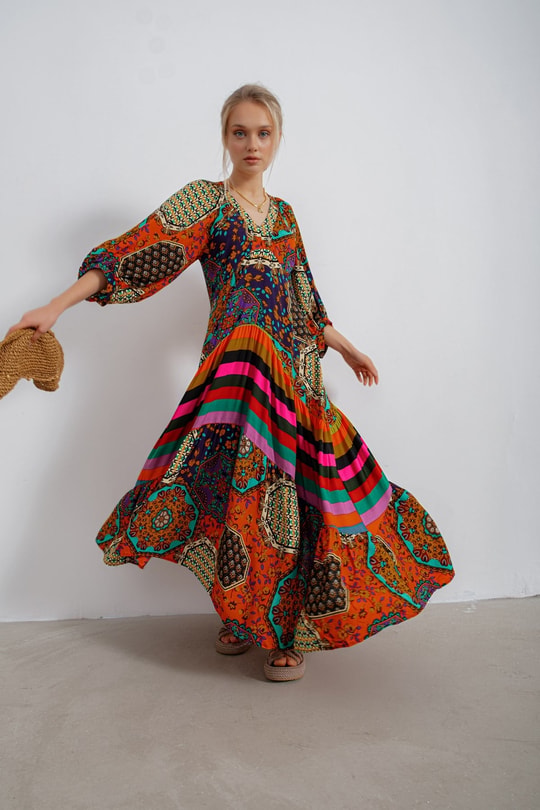 Marakeş Elbise Oranj