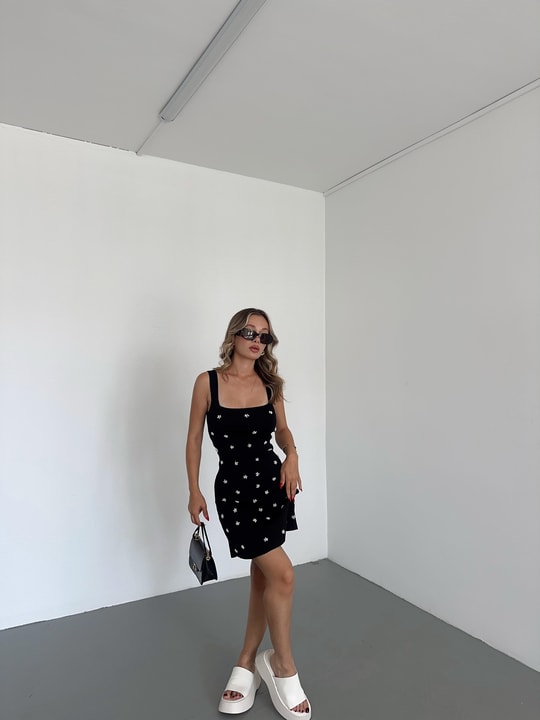 Mınıa Trıko Elbise Siyah