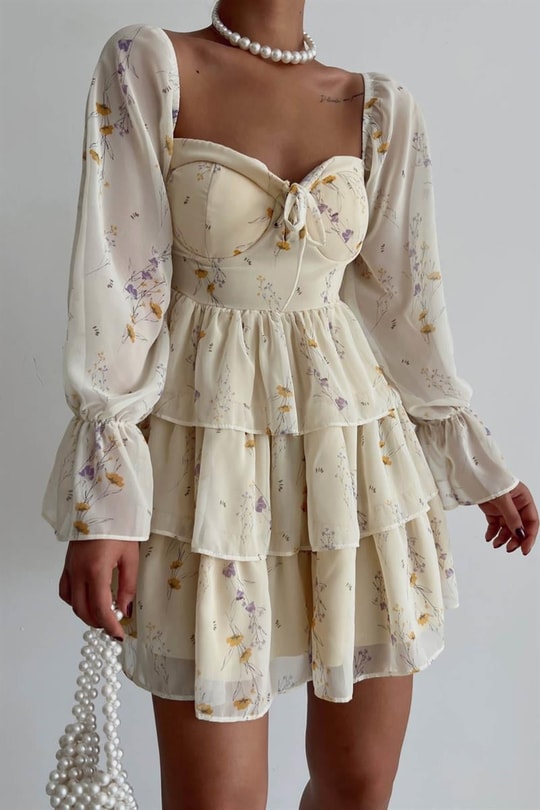 Princess Kat Kat Elbise Sarı