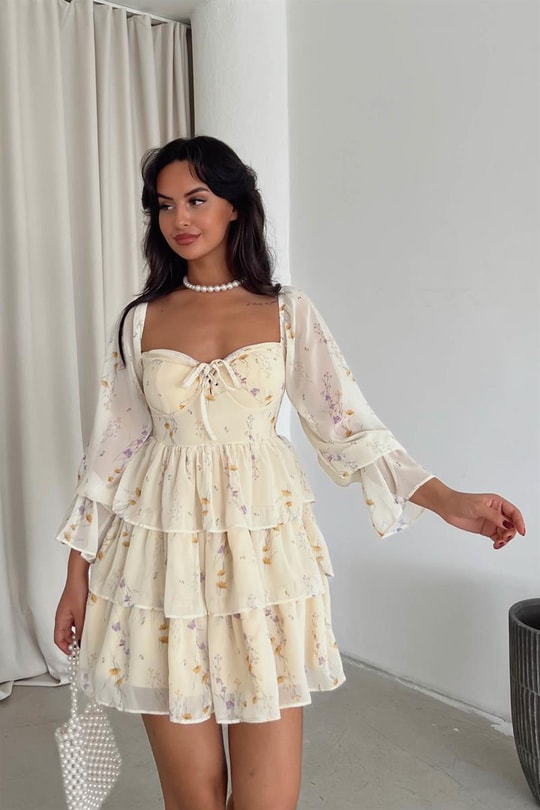 Princess Kat Kat Elbise Sarı