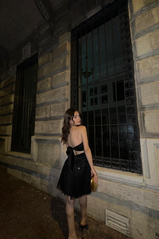 Shine Night Premium Elbise Siyah