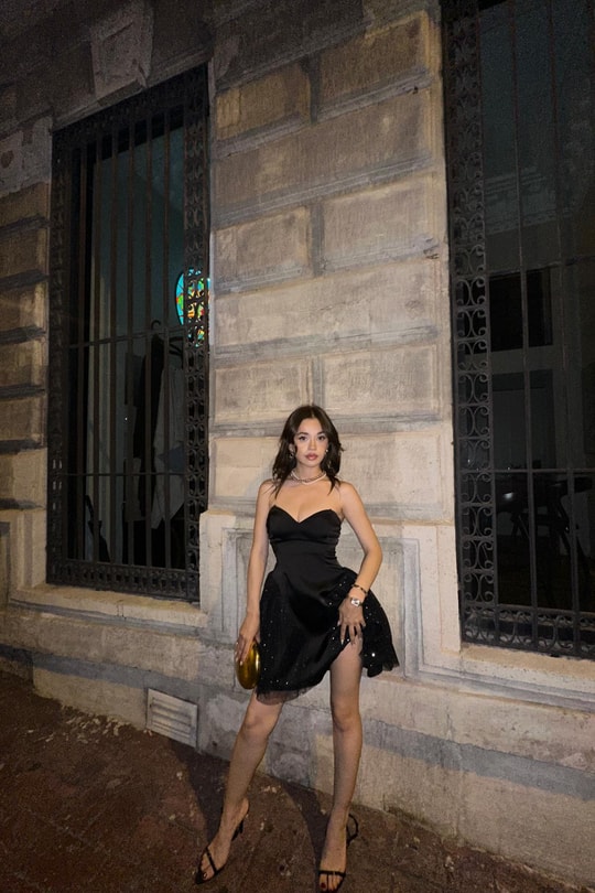Shine Night Premium Elbise Siyah