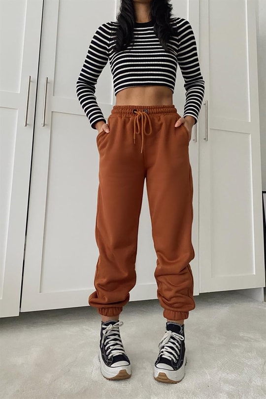 Basic Jogger Eşofman Altı Taba