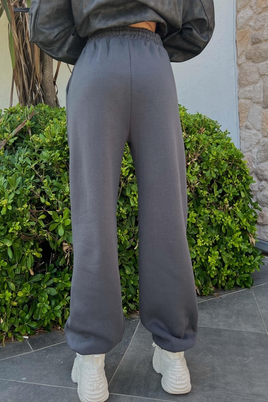 Elastik Belli Jogger Eşofman Altı Antrasit