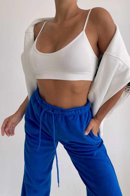 Jogger Polar Eşofman Altı Saks Mavisi
