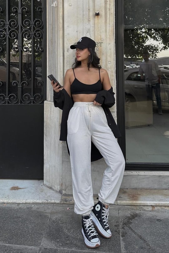 Jogger Relax Eşofman Altı Bej