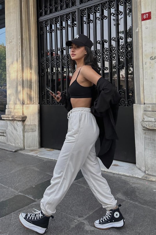 Jogger Relax Eşofman Altı Bej