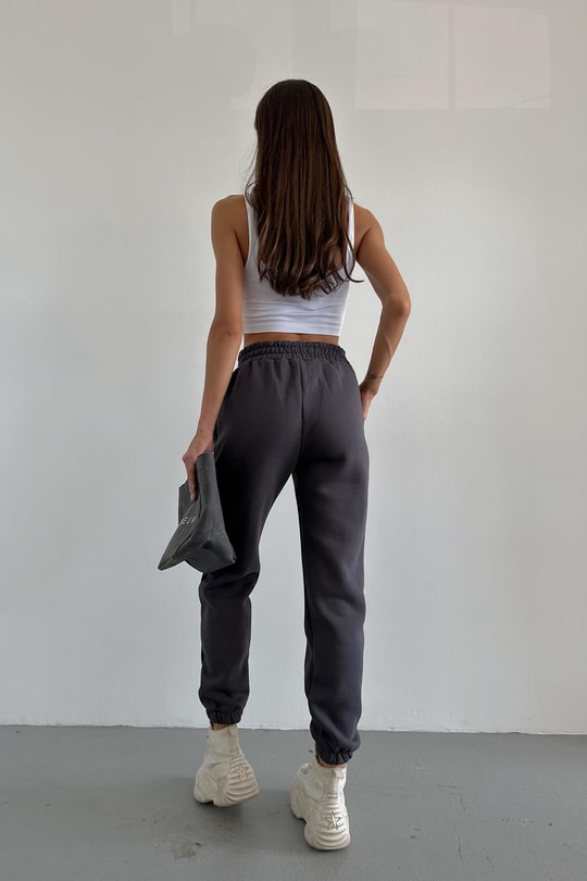 Paça Lastikli Jogger Eşofman Antrasit