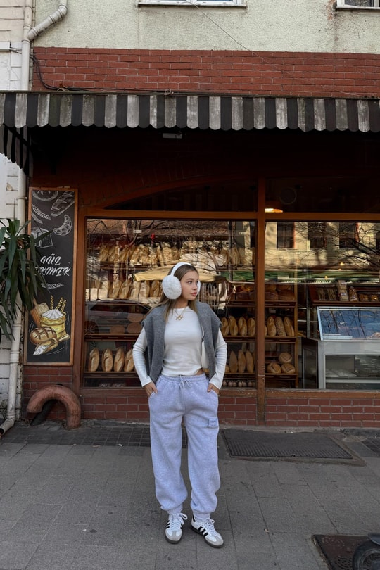 Pantone Jogger Alt Gri Melanj