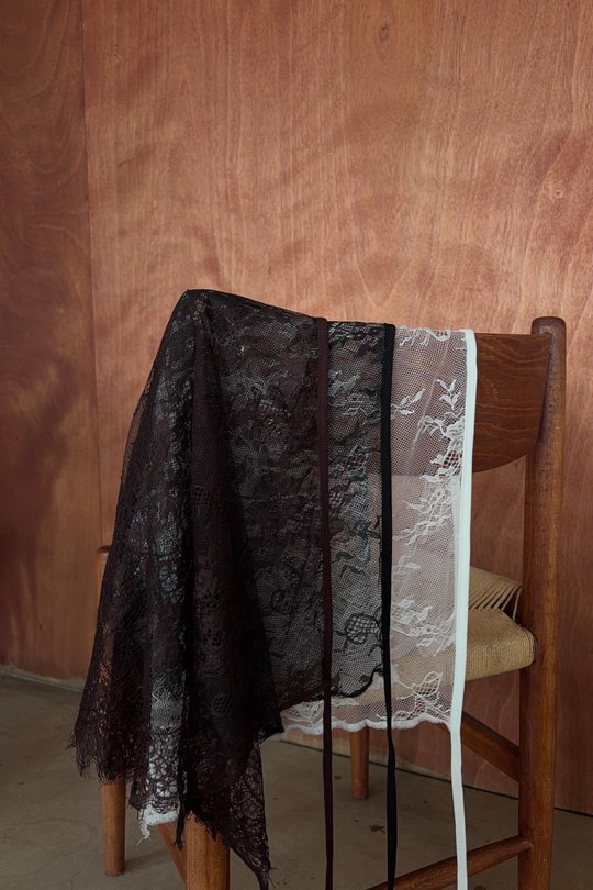 Bağlamalı Dantel Pareo Etek Siyah