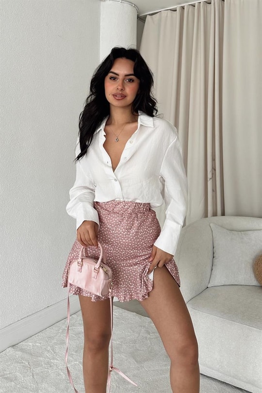Floral Mini Etek Pudra