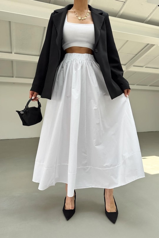 Maxi Street Etek Beyaz