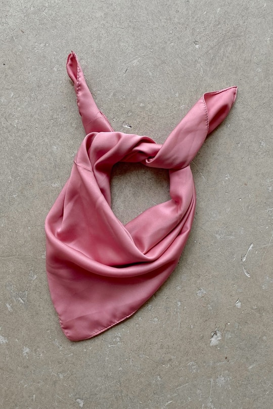 İpek Saten fular Pembe