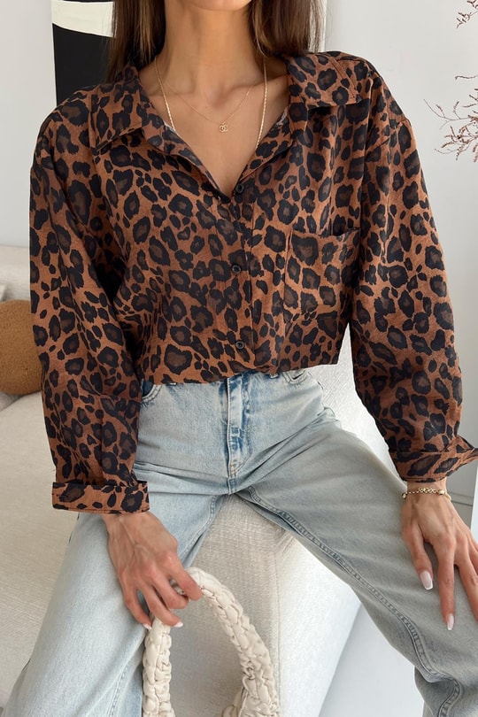 Leo Oversize Gömlek Kahve