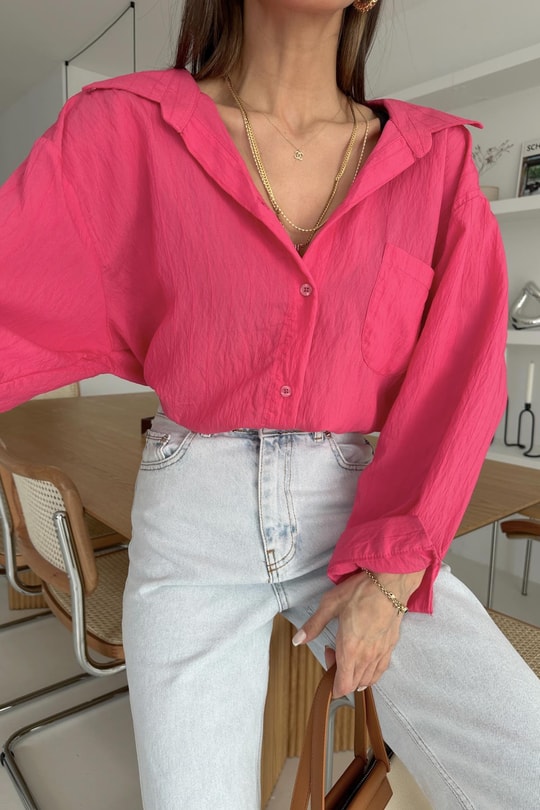 Pretty Gömlek Fuşya
