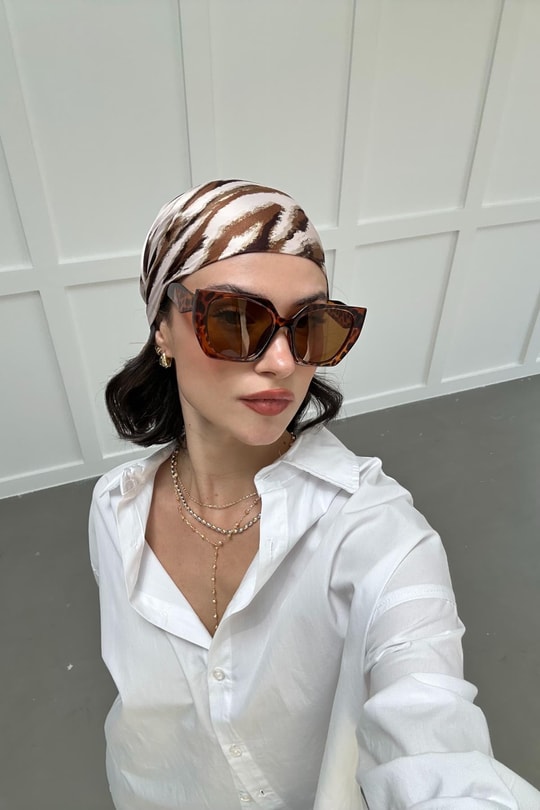 90’s Cat-Eye Gözlük LEOPAR DESEN