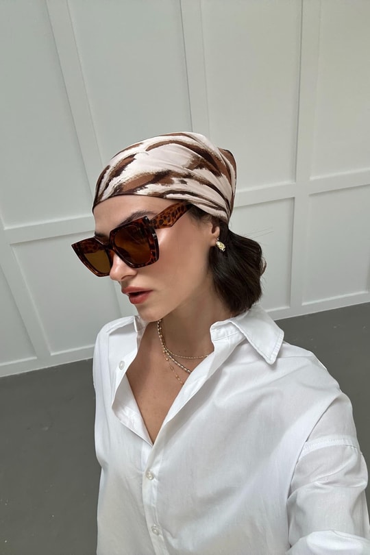 90’s Cat-Eye Gözlük LEOPAR DESEN
