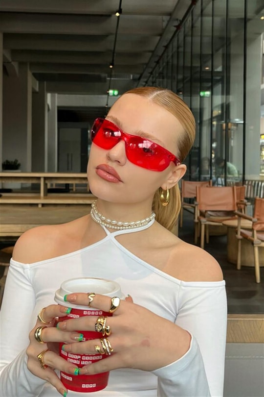 Harley Gözlük Kırmızı