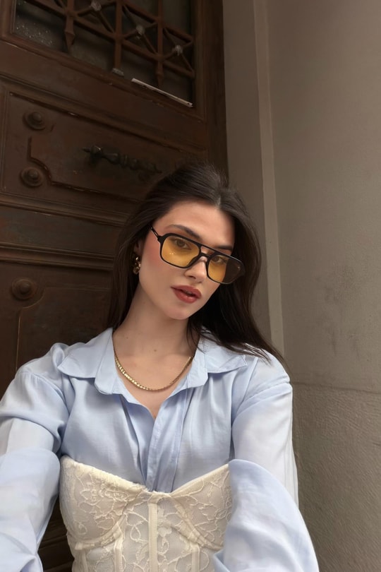 Lore Gözlük Sarı