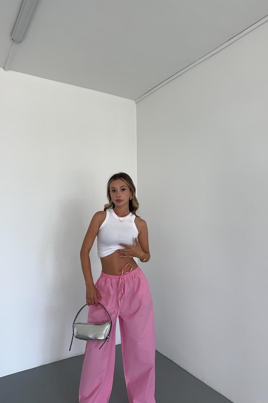 Halter Yaka Basic Top Beyaz