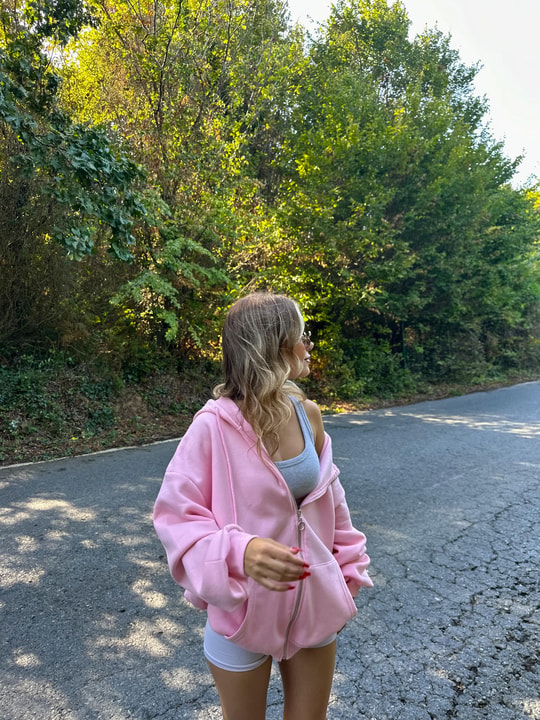 Kanguru Hırka Şeker Pembe