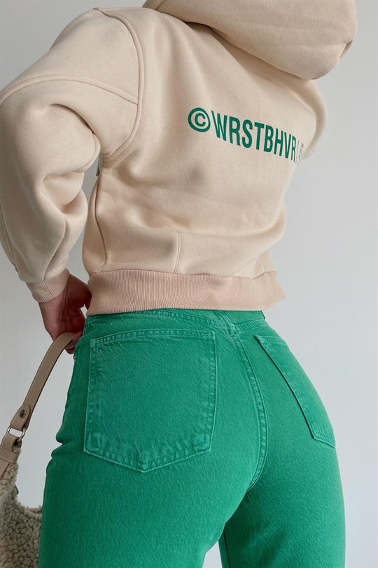 Wrstbhvr Crop Hırka Bej