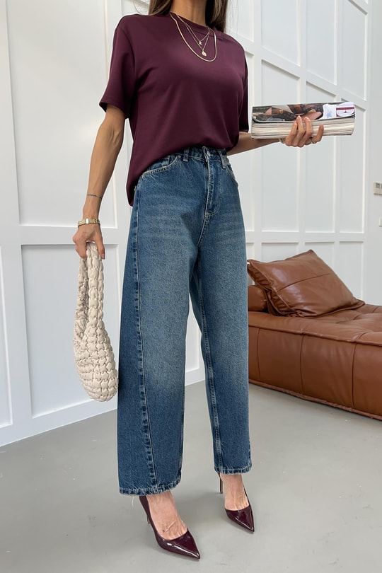 Baloon Jean Mavi