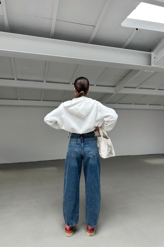 Barrel Jean Mavi