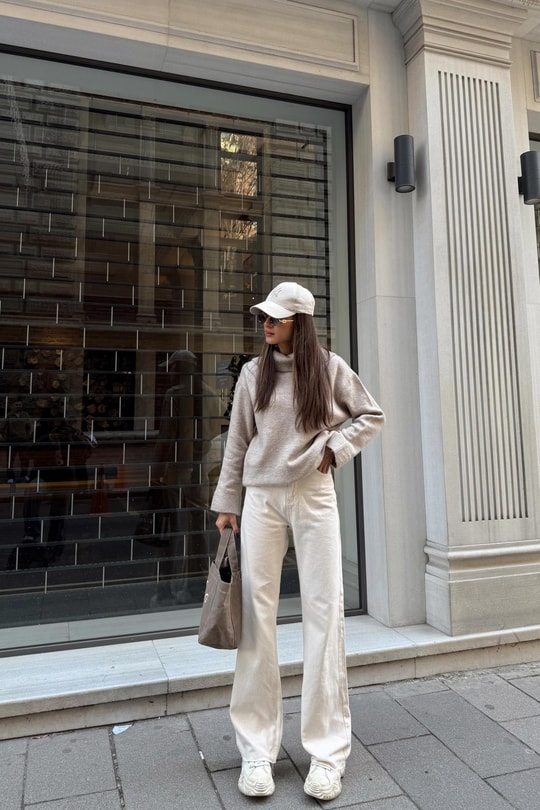 Beige Palazzo Jean Bej